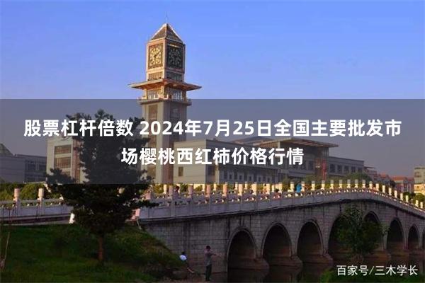 股票杠杆倍数 2024年7月25日全国主要批发市场樱桃西红柿价格行情