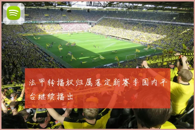 法甲转播权归属落定新赛季国内平台继续播出